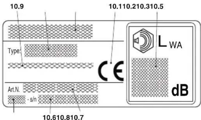 ALPINA ACS 41 - Etiquettes matricule - 1