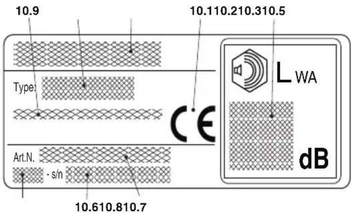 ALPINA ACS 41 - IDENTIFIKAČNIŠTÍTKY - 1