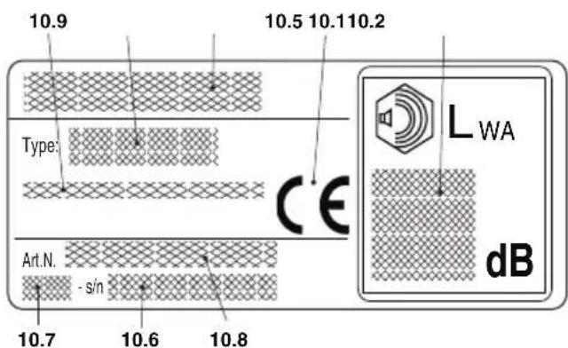 ALPINA ACS 41 - ETIQUETA MATRICULA - 1
