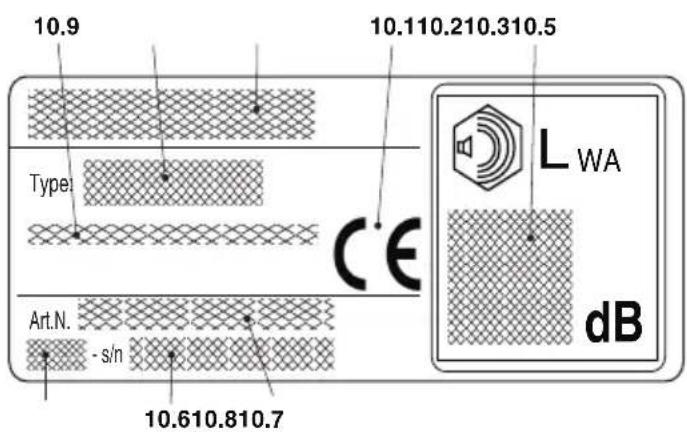 ALPINA ACS 41 - IDENTIFICATION PLATE - 1