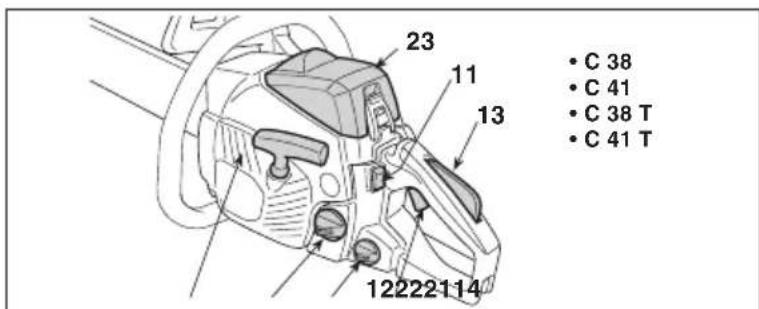 ALPINA ACS 41 - CONTROLS AND FILLING POINTS - 1
