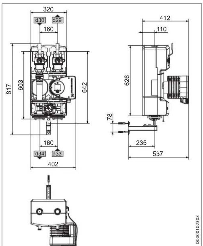 STIEBEL ELTRON PMG 2 - Maße und Anschlüsse - 5