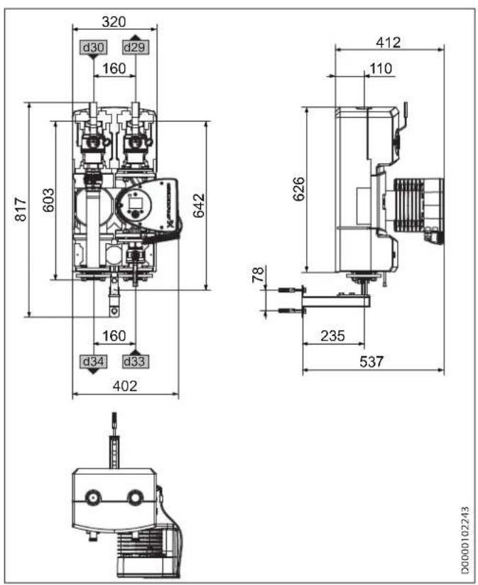 STIEBEL ELTRON PMG 2 - Afmetingen en aansluitingen - 2