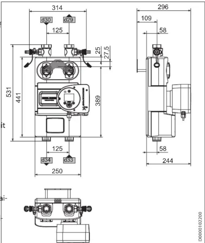 STIEBEL ELTRON PMG 2 - Afmetingen en aansluitingen - 1