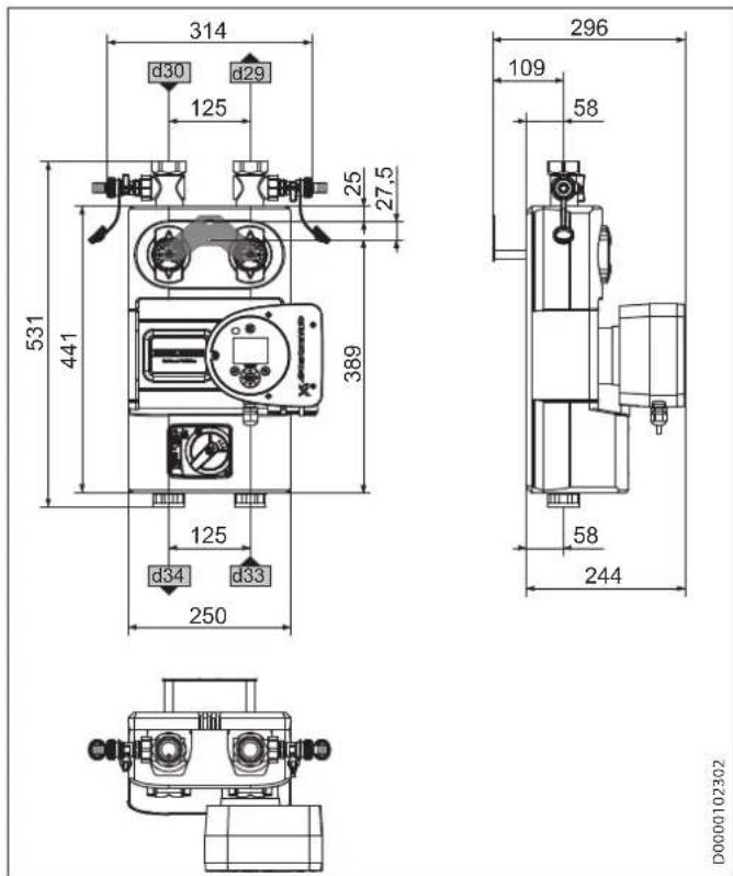 STIEBEL ELTRON PMG 2 - Afmetingen en aansluitingen - 4