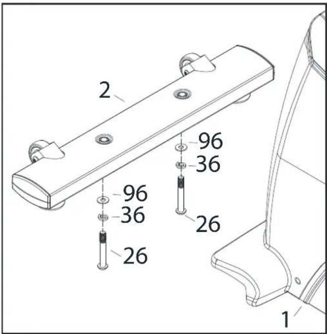 Toorx BRX300 - Montage des barres de support - 1