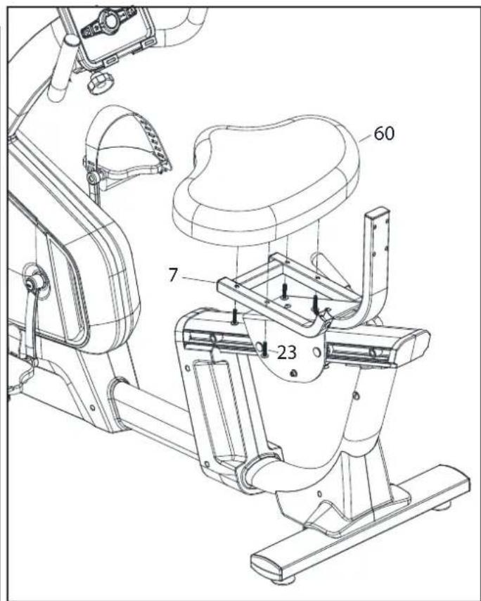 Toorx BRX300 - Montage siège et guidon arrêté - 1
