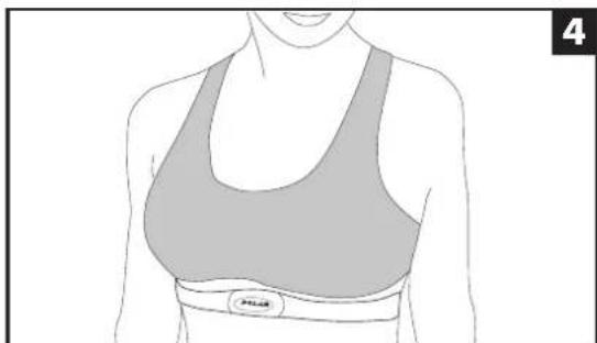 Toorx BRX300 - Utilisation de la ceinture émetteur (en OPTION) - 5