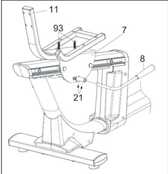 Toorx BRX300 - Montage des pédales et siège - 5