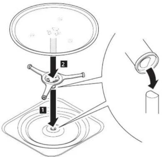 Wisberg WB3CM25B - INSTALLATION DE L'ANNEAU DE SUPPORT ET DU PLATEAU TOURNANT - 1
