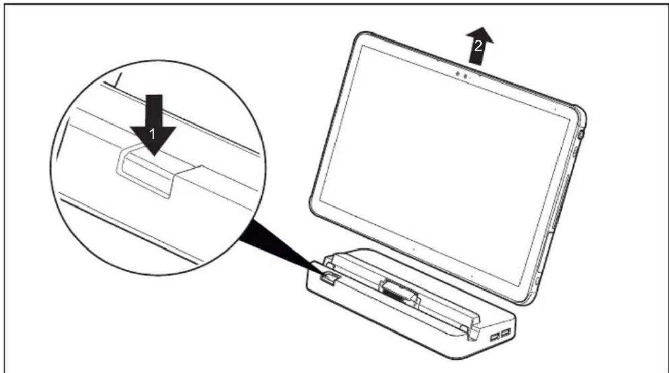 FUJITSU Stylistic Q7311 - RetraitdutabletPCdelastationd'accueil - 2