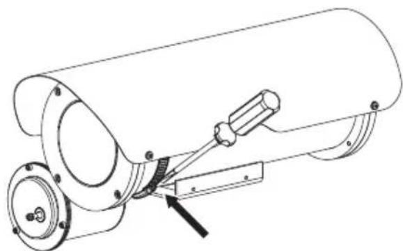 Videotec VIPNX - Installation du kit essuie- glaces sur caisson NXM36 - 2