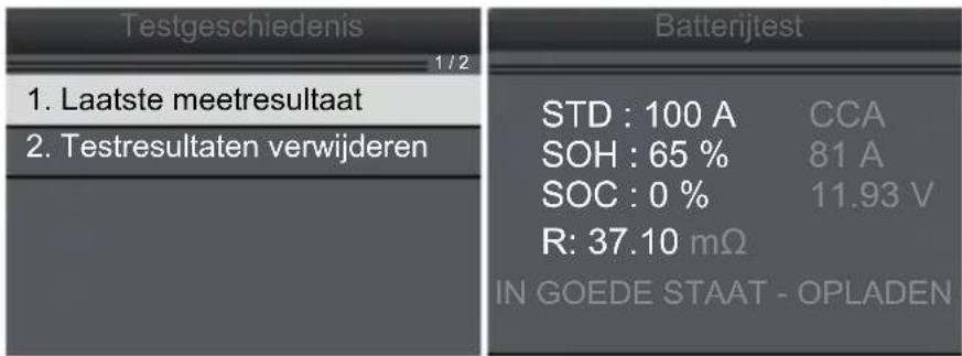GYS DBT 410 - Opnieuw het laatste resultaat bekijken - 1