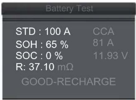 GYS DBT 410 - Review the last result - 2