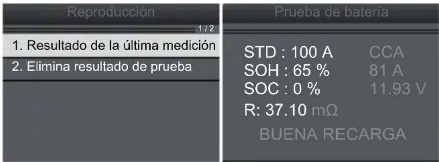 GYS DBT 410 - Visualizar el último resultado - 1