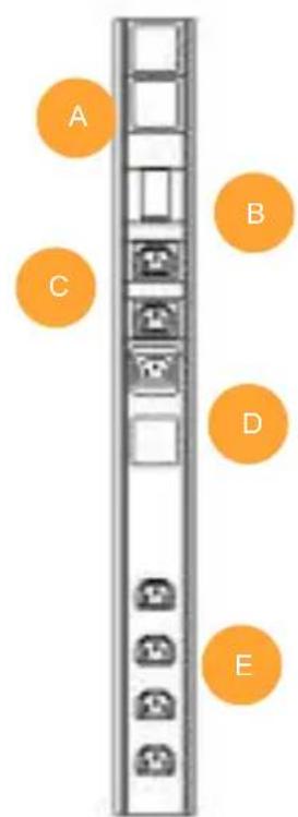 Leba NoteCart Flex Extended 24 - Technisches Schaubild der elektrischen Installation in der Notecart Flex Extended-Serie - 2