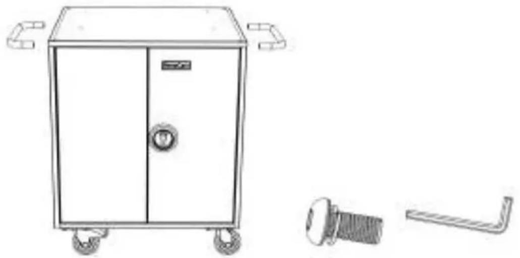 Leba NoteCart Flex Extended 24 - Griffe installieren - 1