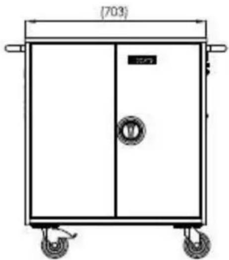 Leba NoteCart Flex Extended 24 - Dimensions de la série Notecart Flex Extended : - 1