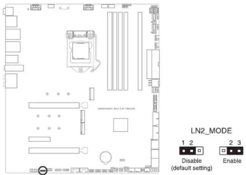 ASUS ROG MAXIMUS XIII EXTREME - LN2 Mode ジャンパー - 1