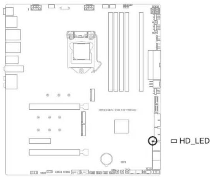ASUS ROG MAXIMUS XIII EXTREME - ストレージデバイスアクティビティLED - 1