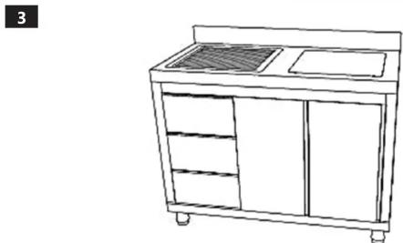 Royal Catering RCIKS08 - INDUSTRIAL KITCHEN SINK - 3
