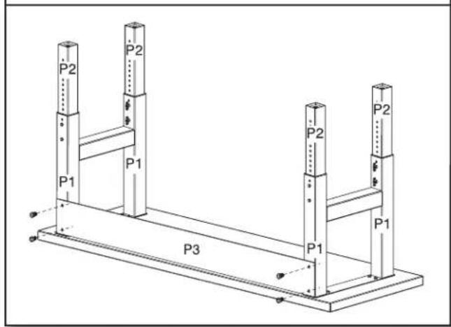 Gladiator GAWB04HWEG - Tighten leg assembly bolts - 1