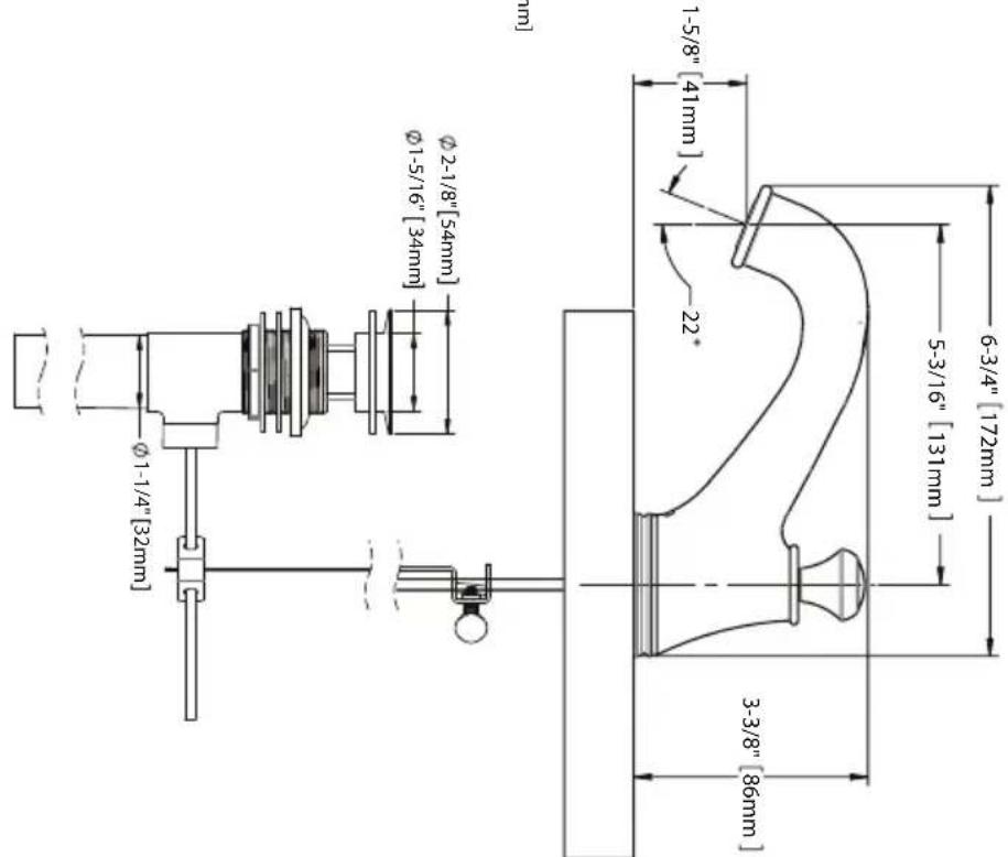 TOTO Silas TL210DD12 - ROUGH-IN DIMENSIONS / DIMENSIONES PRELIMINARES / DIMENSIONS BRUTES - 5