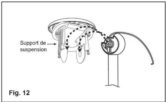 Hinkley Lighting 992002FBN - INSTALLATION DU SUPPORT DE SUSPENSION SUR L'ENSEMBLE DE PLAQUE DE MONTAGE - 2
