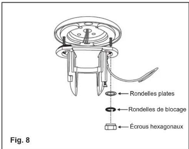 Hinkley Lighting 992002FBN - INSTALLATION DE LA PLAQUE DE MONTAGE SUR UNE BOITE DE PRISE (MONTÉE DIRECTEMENT SUR UNE SOLIVE DE PLAFOND) - 4