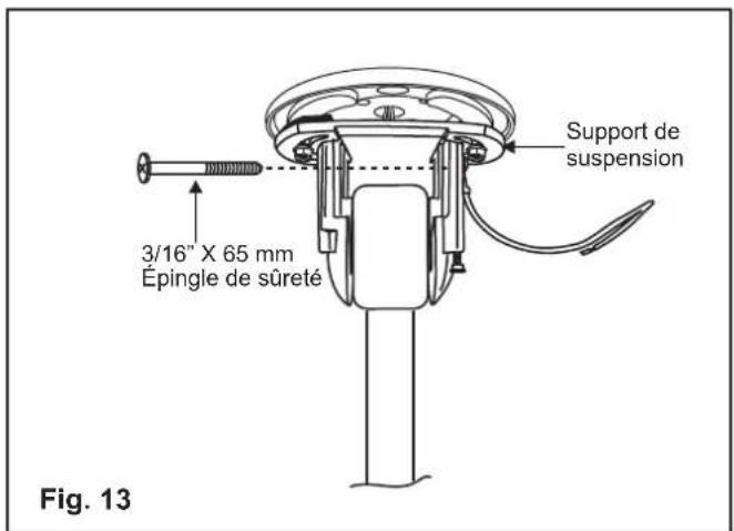 Hinkley Lighting 992002FBN - INSTALLATION DU SUPPORT DE SUSPENSION SUR L'ENSEMBLE DE PLAQUE DE MONTAGE - 3