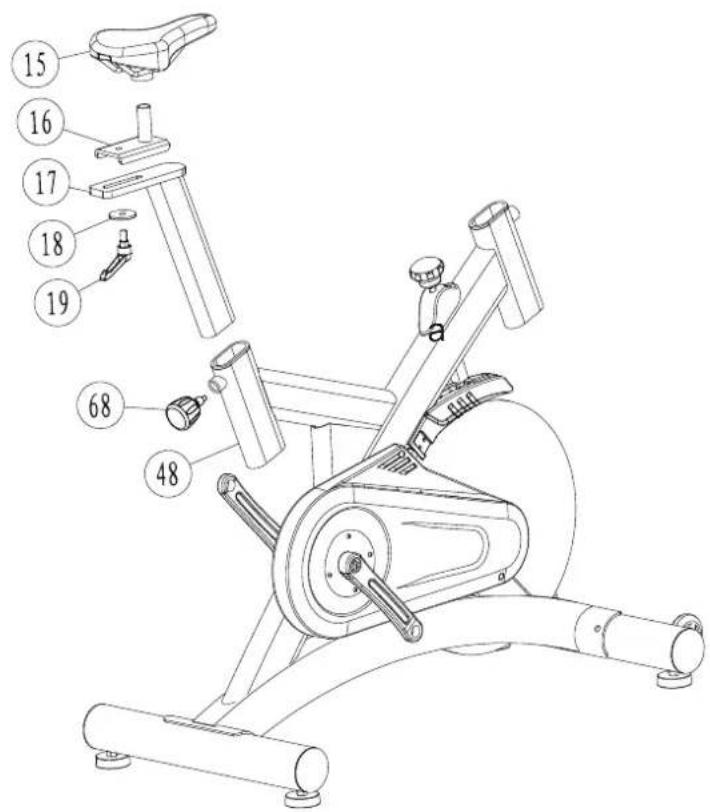 Toorx SRX85 - Montage de la selle - 1