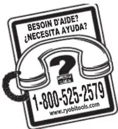 RYOBI One+ P1190 - DÉPANNAGE - 1