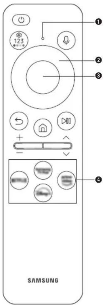 SAMSUNG MNA89MS1BAC - Acerca dos botões no Samsung SolarCell Remote (Controlo Remoto Inteligente da Samsung) - 1