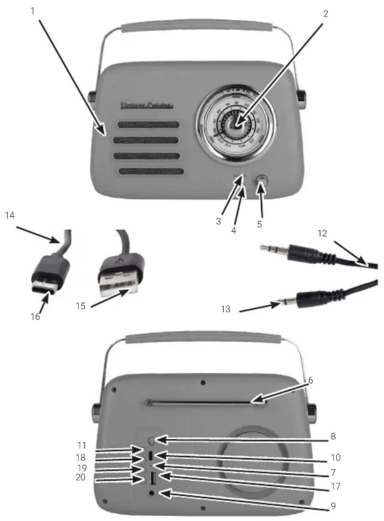 Vintage Cuisine Retro radio - 2