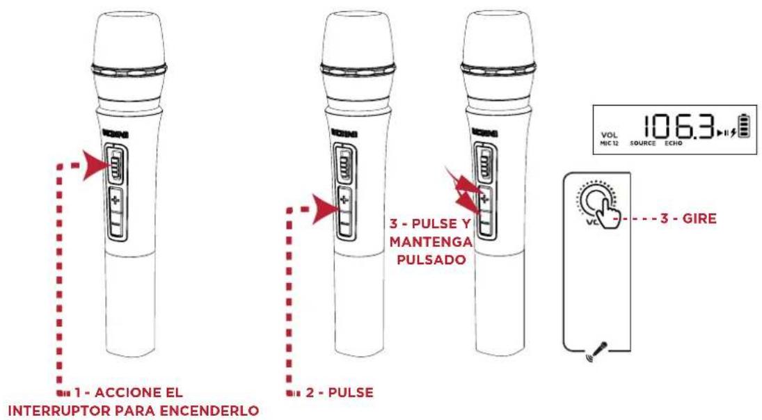 ION Total PA Apex - Uso del micrófono inalámbrido - 1