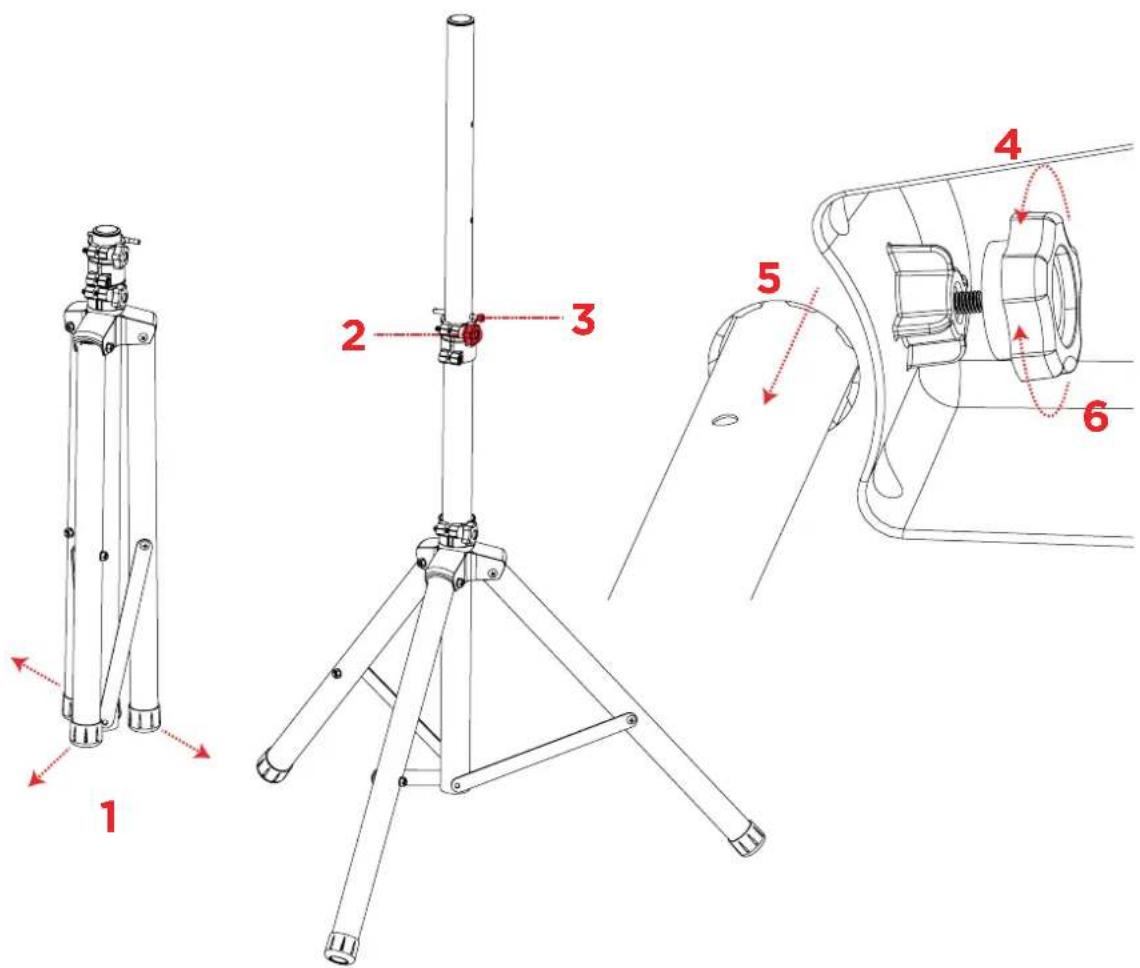 ION Total PA Apex - Speaker Stand Installation - 1
