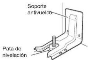 LG LRGN6325X - Colocación del dispositivo antivuelco - 1