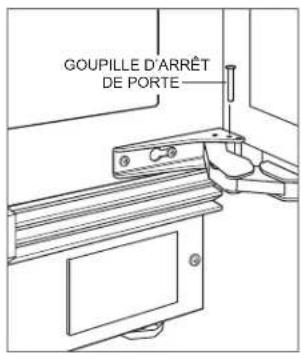 Sub-Zero DEU2450RL - Butée de porte de 90° - 1