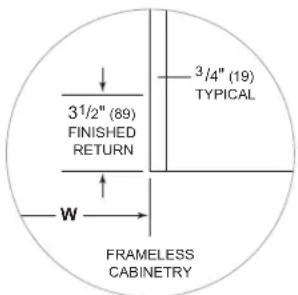 Sub-Zero DEU2450RL - Opening Dimensions - 2