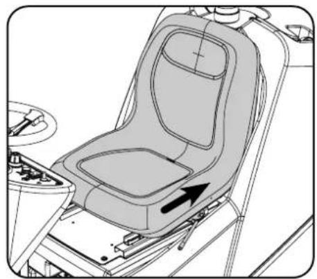 Numatic TRL720 - Adjusting the Seat - 3