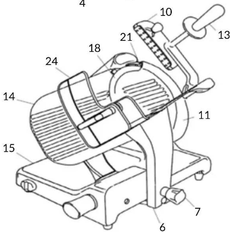 Berkel Suprema Macelleria PEM370 - PARTI ALE MAŞINII - 2