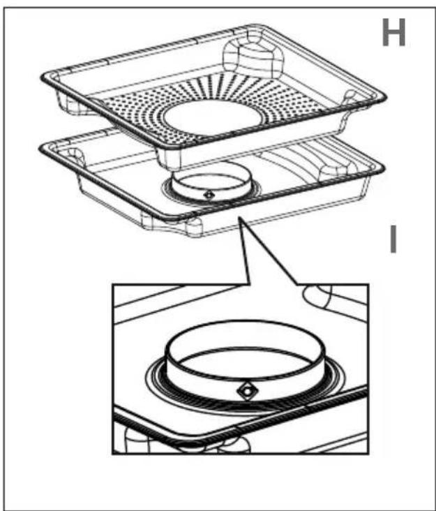 DE DIETRICH DKV4530 - Kratka (rys. K) - 1