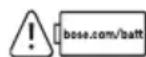 BOSE SoundLink Plus - ADVERTENCIAS/PRECAUCIONES - 3