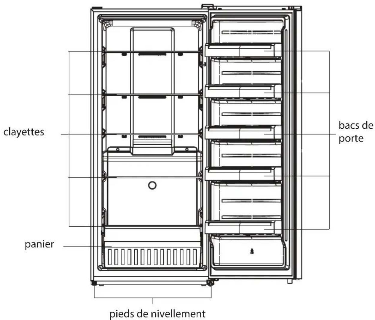 Koolatron KTUF600WE - VUE INTÉRIEURE - 1