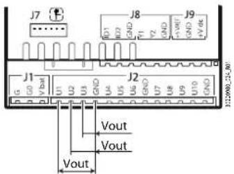 Carel k.AIR - Connexion des sorties analogiques non opto-isolées - 1