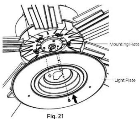 Mounting Plate Light Plate Fig. 21
