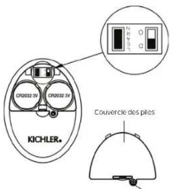 CR2032 3V CR2032 3V KICHLER. Couvercle des piles