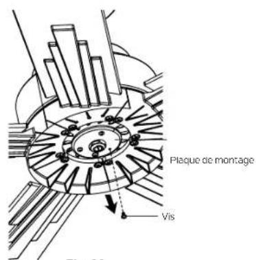 Plaque de montage Vis Fig. 20