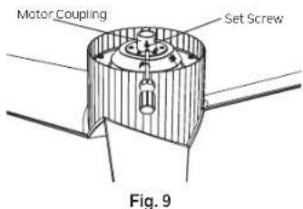 Motor Coupling Set Screw Fig. 9