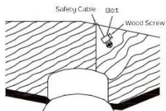 Safety Cable Bolt Wood Screw